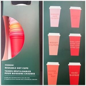 2019 Starbucks holiday reusable set.  NWT